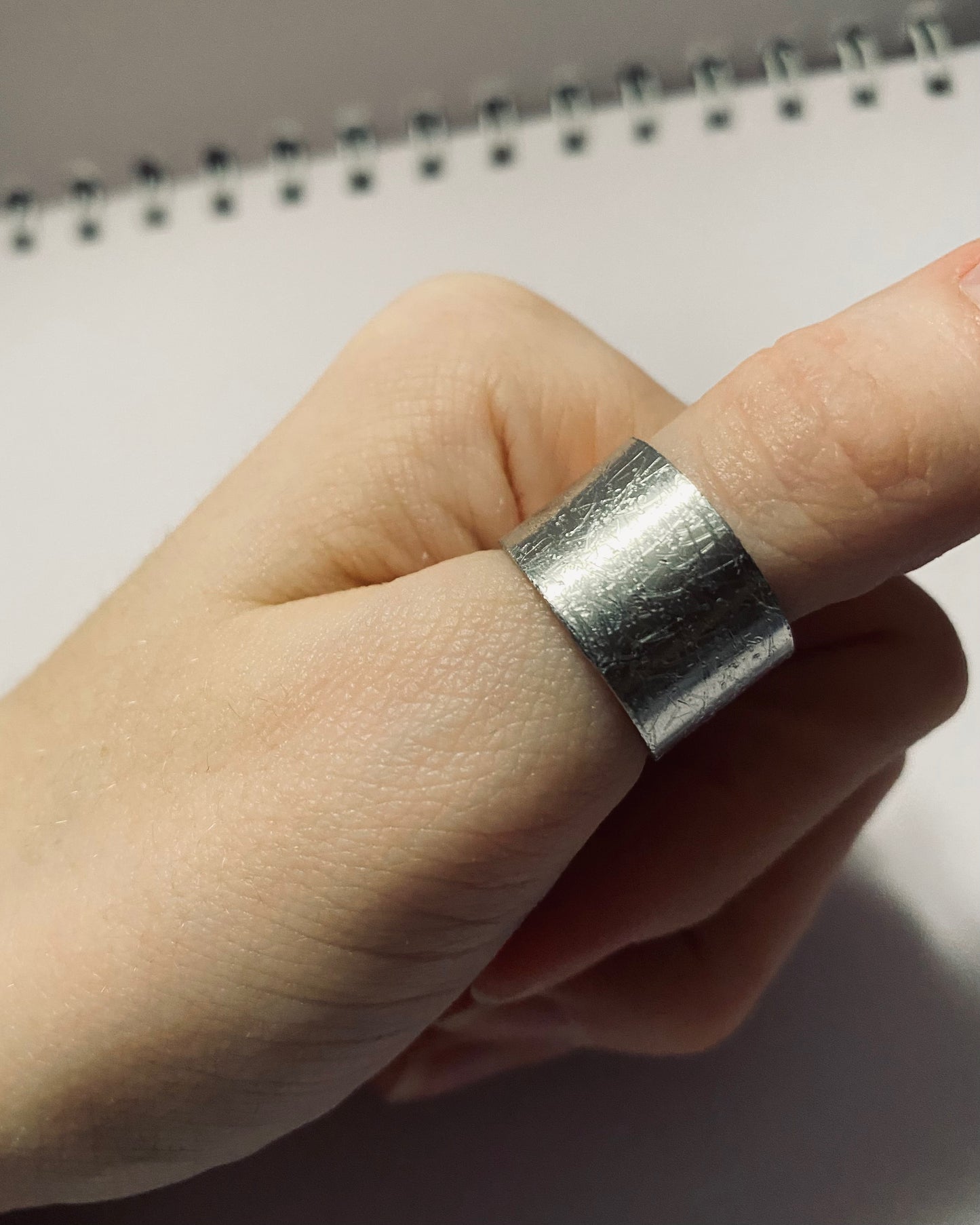 silver cuff ring